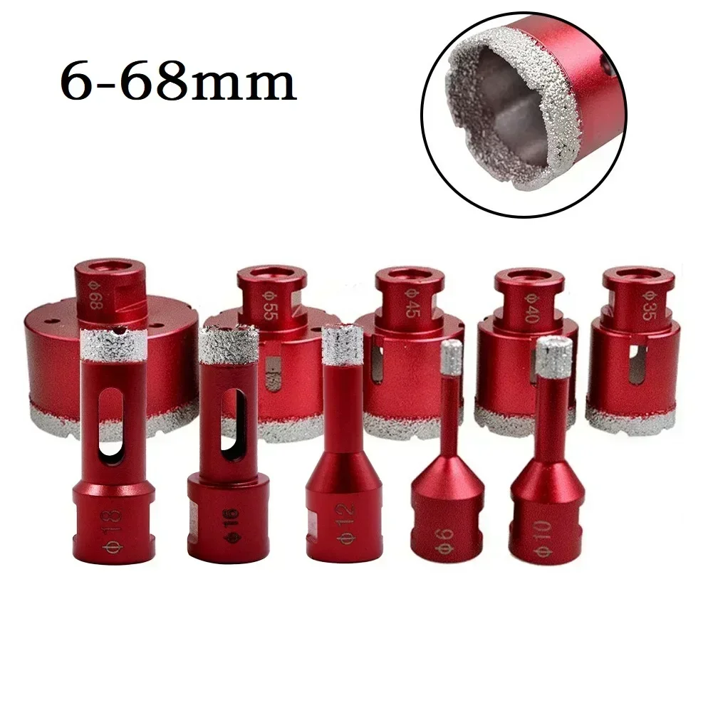 1pc 60mm Thread Dry Diamond Drill Bits For Glass Marble Ceramic Tile Porcelain Granite Hole Opener Dry/wet Drilling Tool