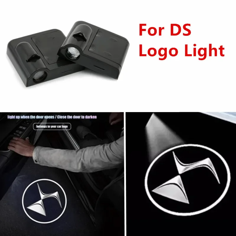 

LED Car Door Badge Light Shadow Laser Projector Luces Auto Courtesy Welcome Logo Emblem Lamp For Citroen DS 2 3 4 5 6 7 DS3 DS7