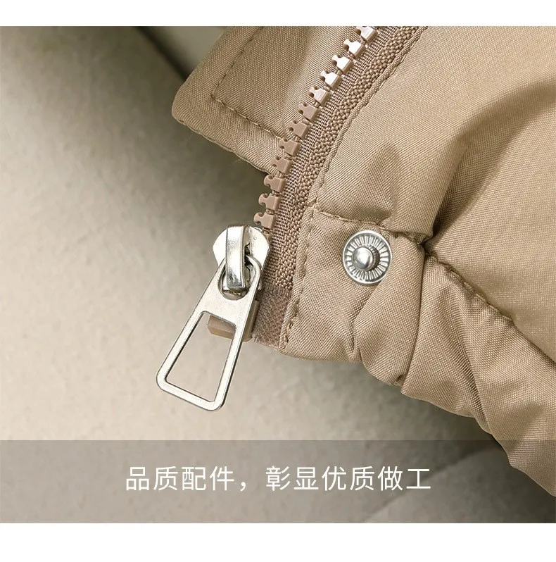 Hooded Thick Coat Short Length Urban Style with Loose Fit Long Sleeve Regular Sleeve Commuter Chic Zipper Closure Women Coats