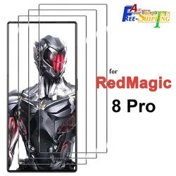 For ZTE nubia Red Magic 8 Pro Tempered Glass Screen Protector Crystal Mica 9H Protective HD Clear Transparent Anti Scratch