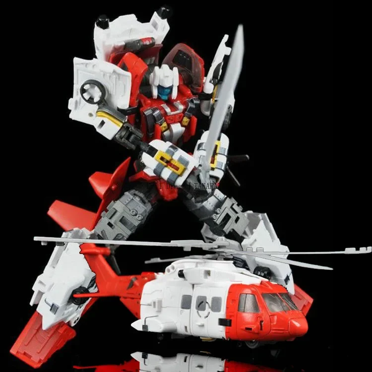 Em estoque brinquedo transformador 5 em 1 modelo defensor YM-17 ym17 vulcan hotspot ko figura de ação robô modelo coleção