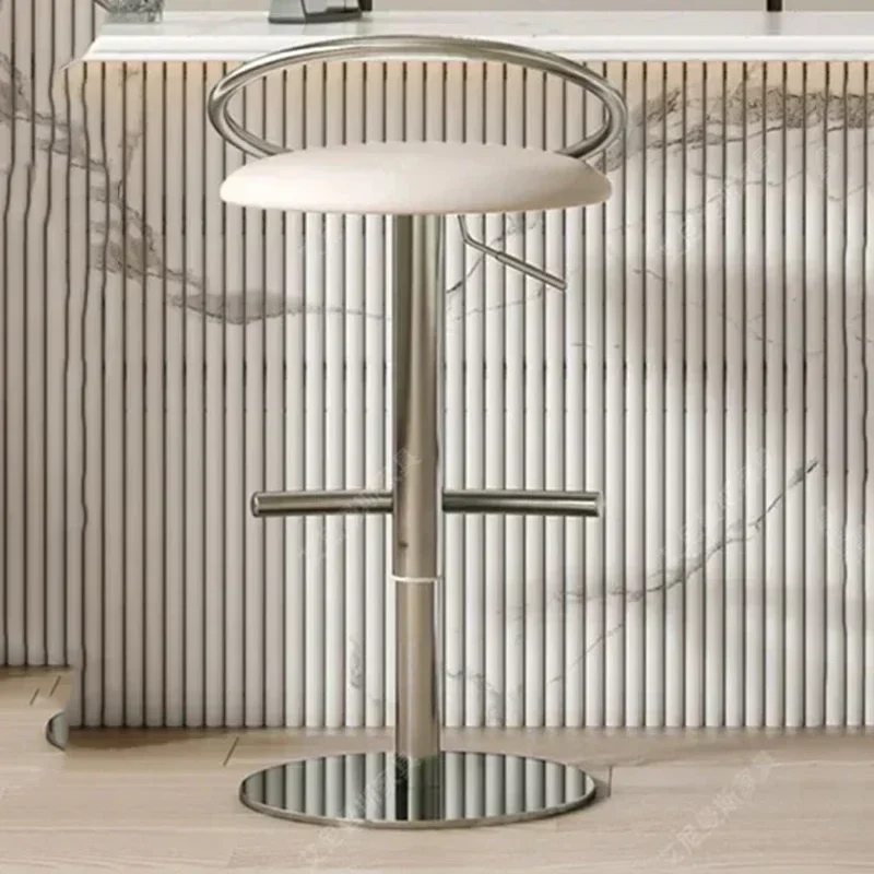 

High Modern Bar Chairs Counter Stools Indoor Kitchen Bar Chairs Reception Desk Minimalist Chaise De Bar Moderne Furniture
