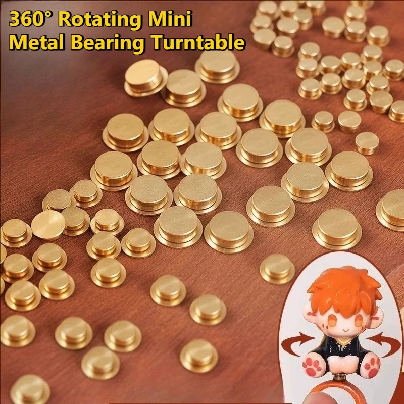 100 Stück 360 ° Drehbarer Mini-Metallkugellager-Drehteller für Nagelcharms, rotierende Strassringe und Zubehör für DIY-Schmuck und Bastelarbeiten aus Ton – Detail 3