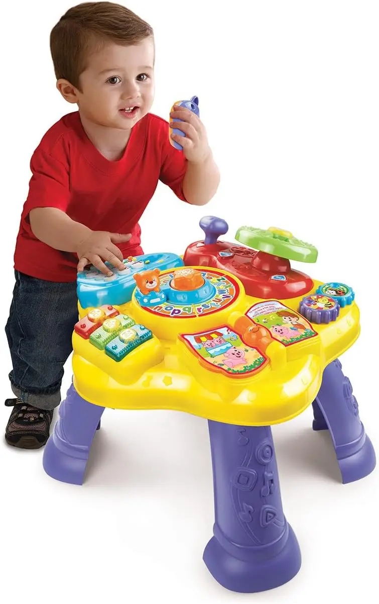 Interactive Learning Table for Toddlers 6-36 Months, Bilingual English/Spanish Activities