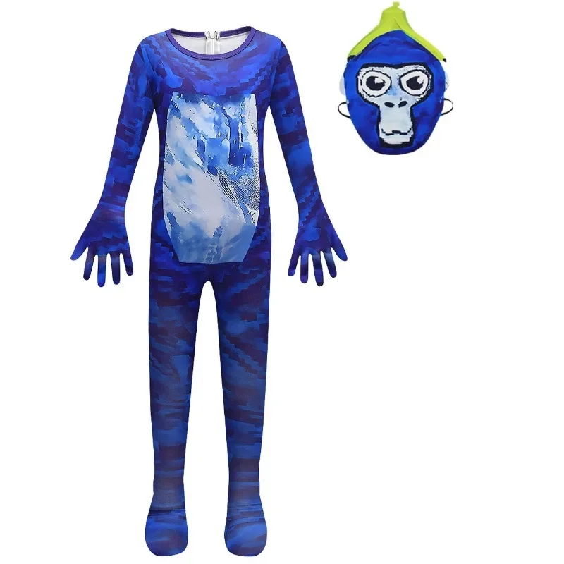 Halloween cosplay costume da gioco gorilla per bambini carnival kids party animal Tag body ragazzi ragazze performance collant Onesies