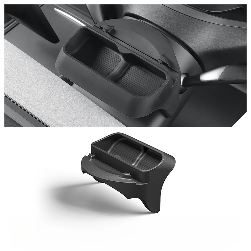 Custodia per occhiali al volante per Tesla Model 3 Y 2021-23 scatola portaoggetti in Silicone navigazione GPS supporto per cellulare accessori per