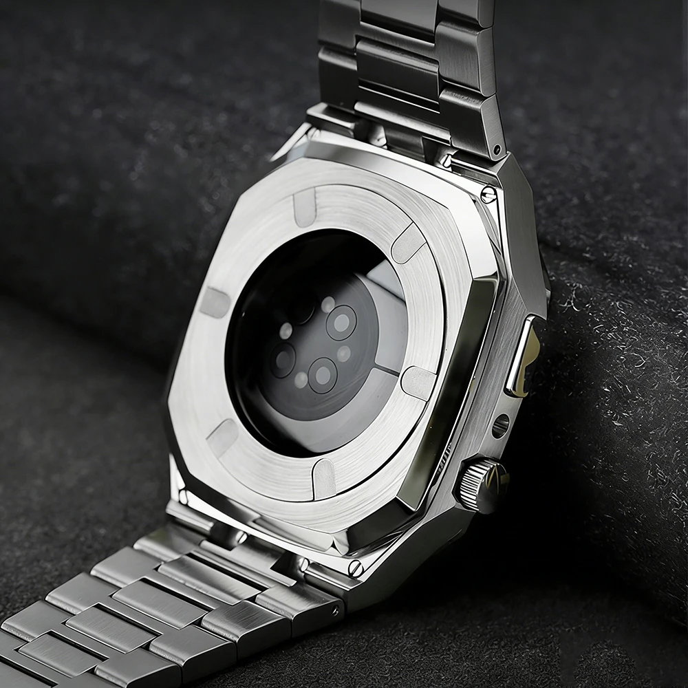 Soul Cool Stainless Steel Mod Kit For Apple Watch Case S9 8 40 41 44MM 45MM Accessories Smart IWatch 4/5/6/7/SE 3