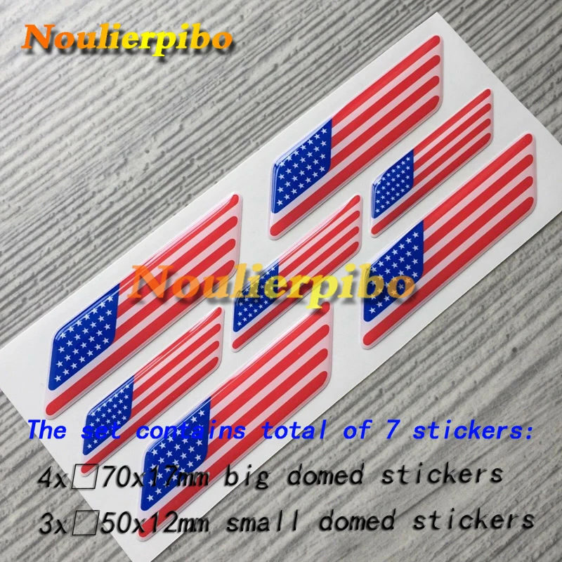 

American Flag 3d Epoxy Dome Badge Car Sticker Car Bumper Window Mirror Trunk Headlight Cover Motorcycle Vinyl Cell Phone Decal