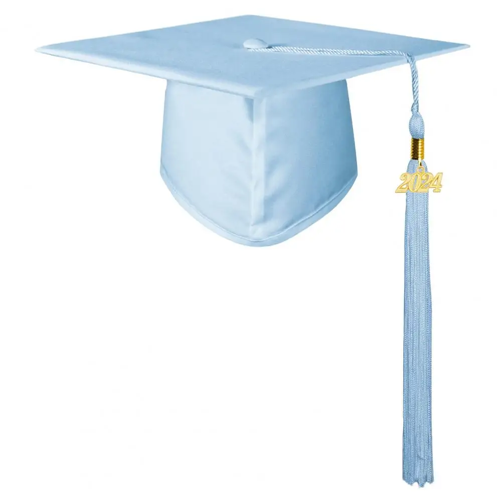 

Black Adult Bachelor Caps Graduation Hat for Student 2024 Congratulation Graduation Party Decorations