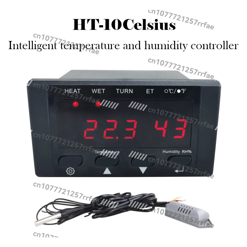 Mini Temperature Monitor 50/60Hz HT-10 Digital Display Digital Intelligent Temperature and Humidity Controller