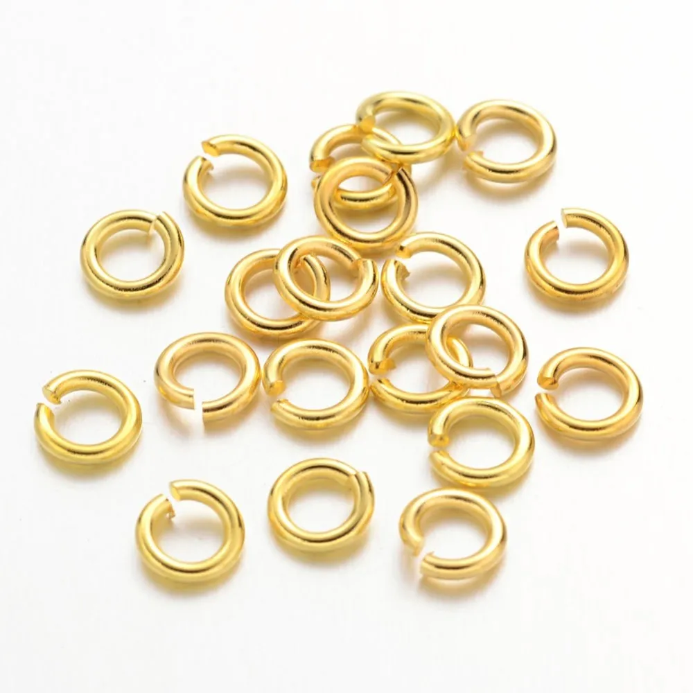 

10g Golden Color Brass Open Jump Rings 18 Gauge 5x1mm Inner Diameter: 3mm about 120pcs/10g