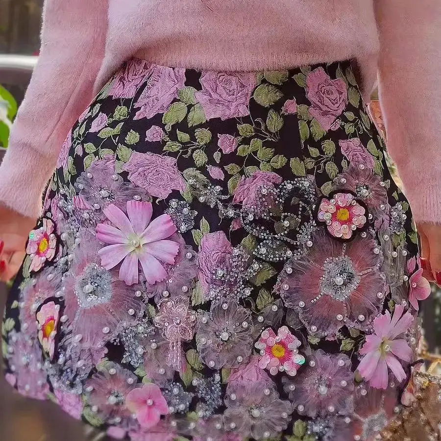 

2026 Spring Summer New Fashion Luxury Unquie Design Short Mini Skirt High Waist Half Skirt Women's Skirt Pants