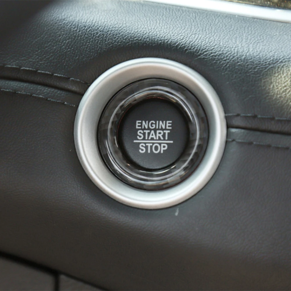 Car Interior Engine Start Stop Ignition Switch Decoration Cover for Jeep Grand Cherokee 2014 2015 2016 2017 2018 2019 2020 2021