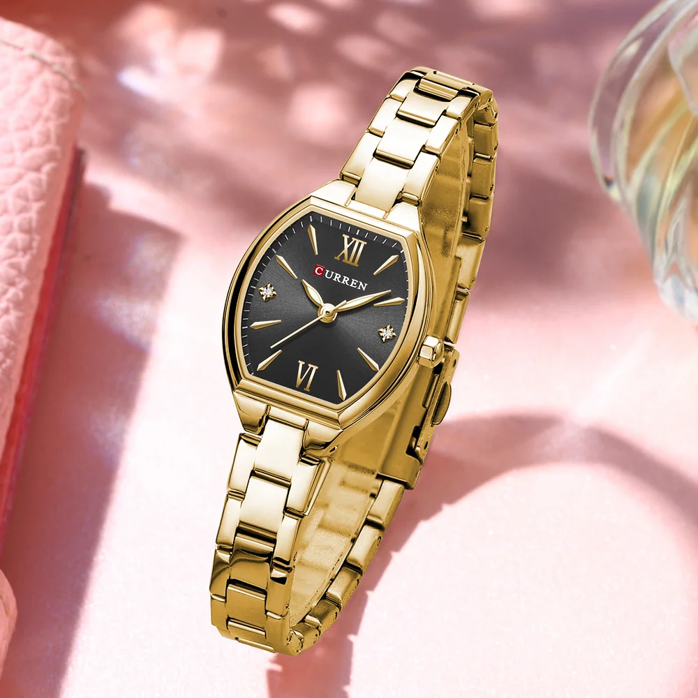 CURREN Luxury Brand Ladies Wristwatch Waterproof Stainless Steel Date Women Watch Casual Fashion Quartz Women’s Watches Reloj