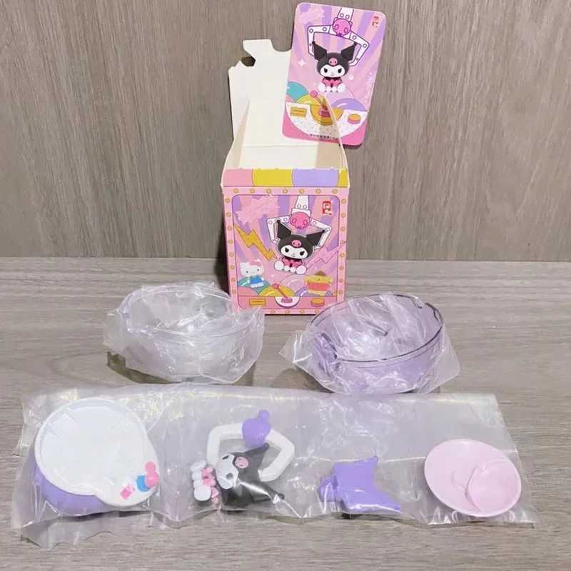 Hello Kitty Kawaii Doll Clip Machine Series Sanrio Doll Mymelody Cinnamoroll Kuromi Doll Model Doll Children'S Toy Ornaments