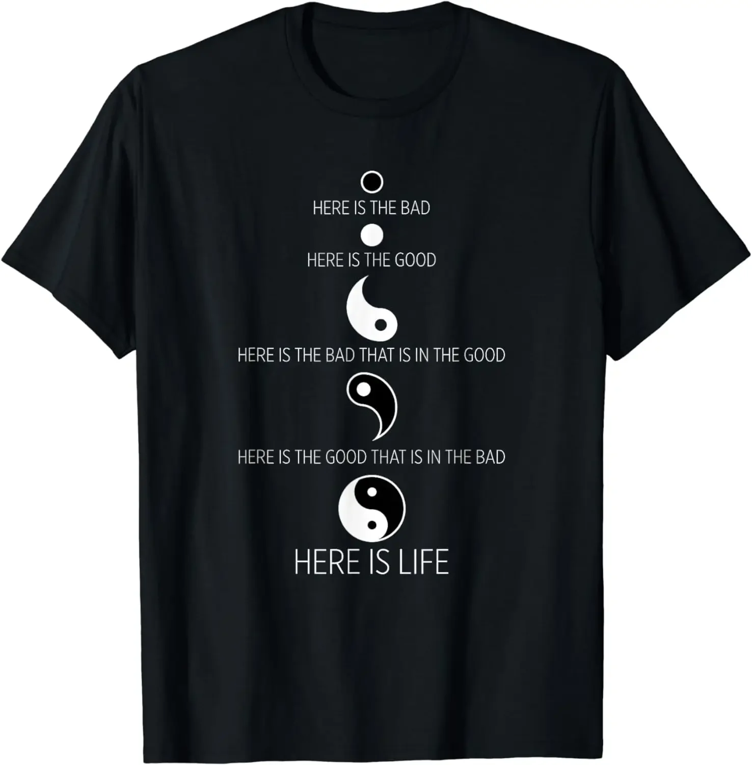 Buddist Life Ying Yan T-Shirt Chinese Yin-yang Bagua Tai Chi Clothes Men Clothing Camisas