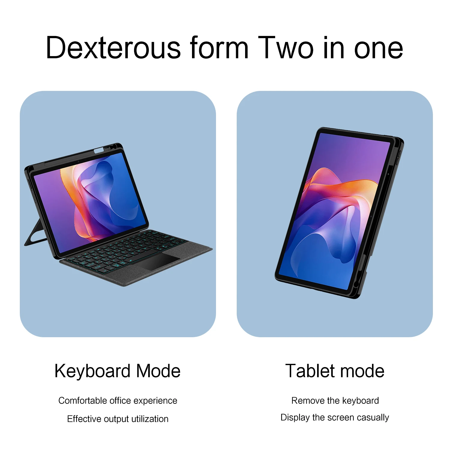 Xiaomi Redmi Pad 2 2025 11インチ用マジックキーボードケース、Redmi
