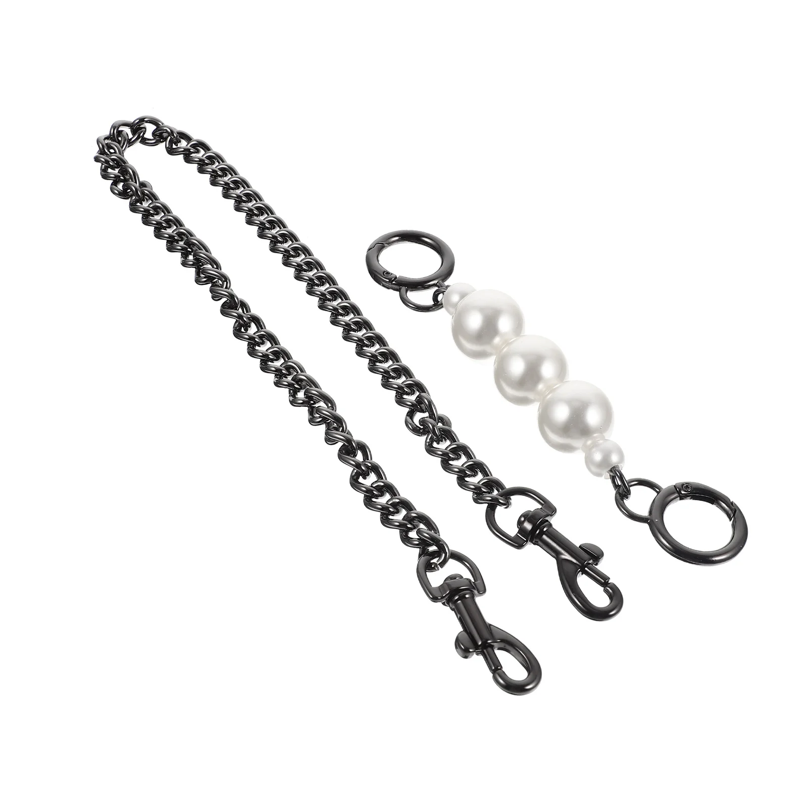 Borsa a mano con design a perla, catena di ricambio, borsa fai da te, cinturino in metallo per pochette a tracolla, accessorio decorativo di moda