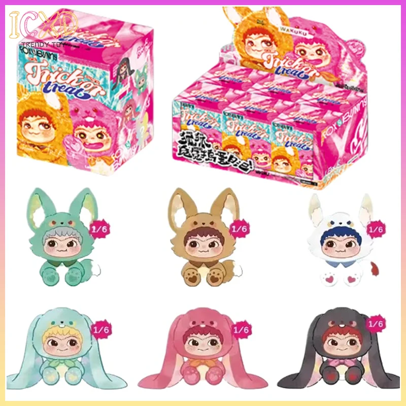 Wakuku Fox & Bunny Trickor Treat Blind Box Cute Wakuku Фигурка Mystery Box Fox Bunny Аниме Кукла Брелок Сюрприз Сумка Игрушки Wakuku Fox & Bunny Trickor Treat Blind Box Cute Wakuku Фигурка Mystery Box Fox Bunny Аниме Кукла Брелок Сюрприз Сумка Игрушки