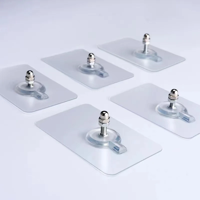 10 Pcs Punch-Free Screw Stickers Wall Picture Non-Marking Hook Invisible Traceless Picture Hanging Kitchen Bathroom Hanger gallery 5