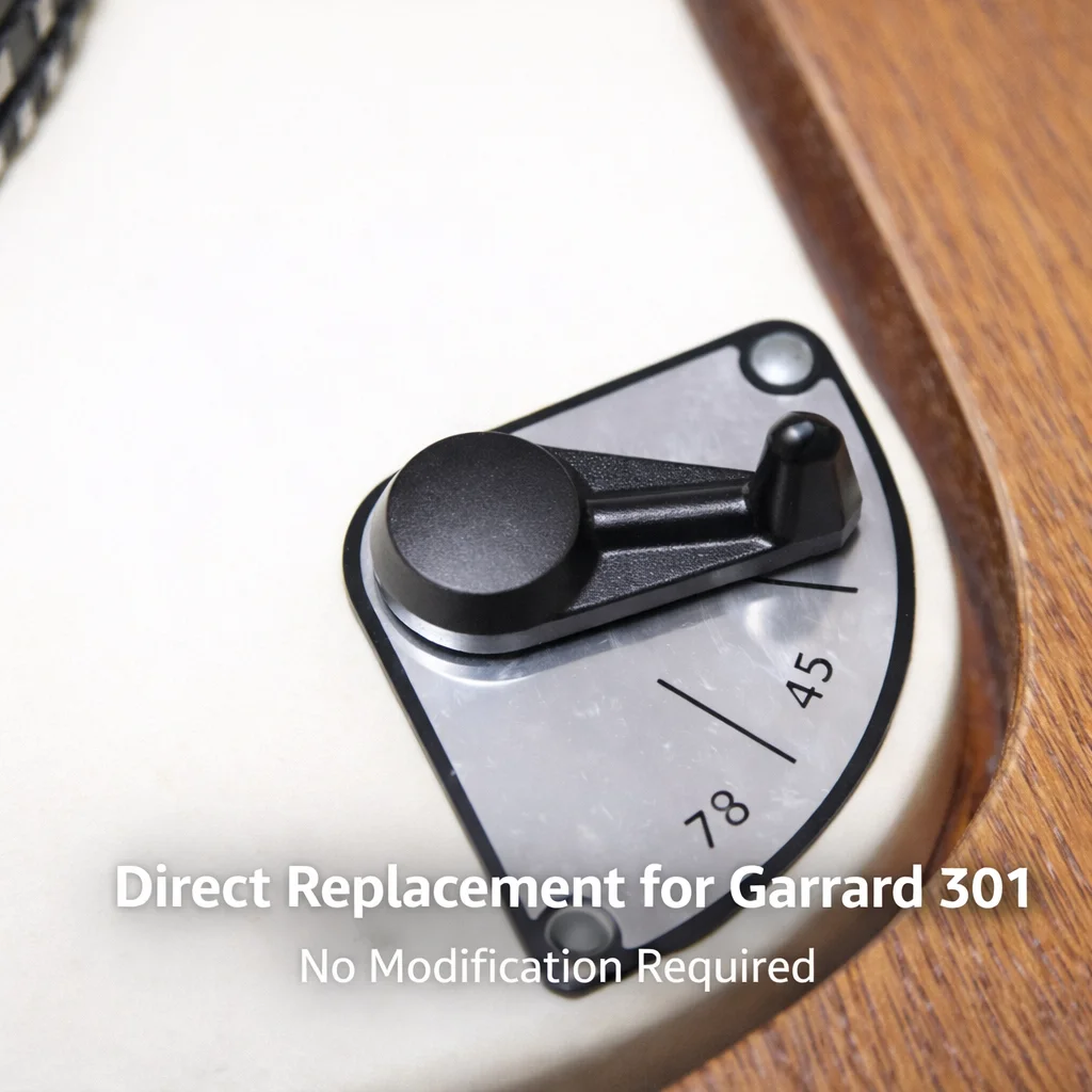 Picture 5: For Garrard 301 Switch Lever Replacement｜No Bakelite Cracking · No Steel Magnetization · Precision Mechanical Parts