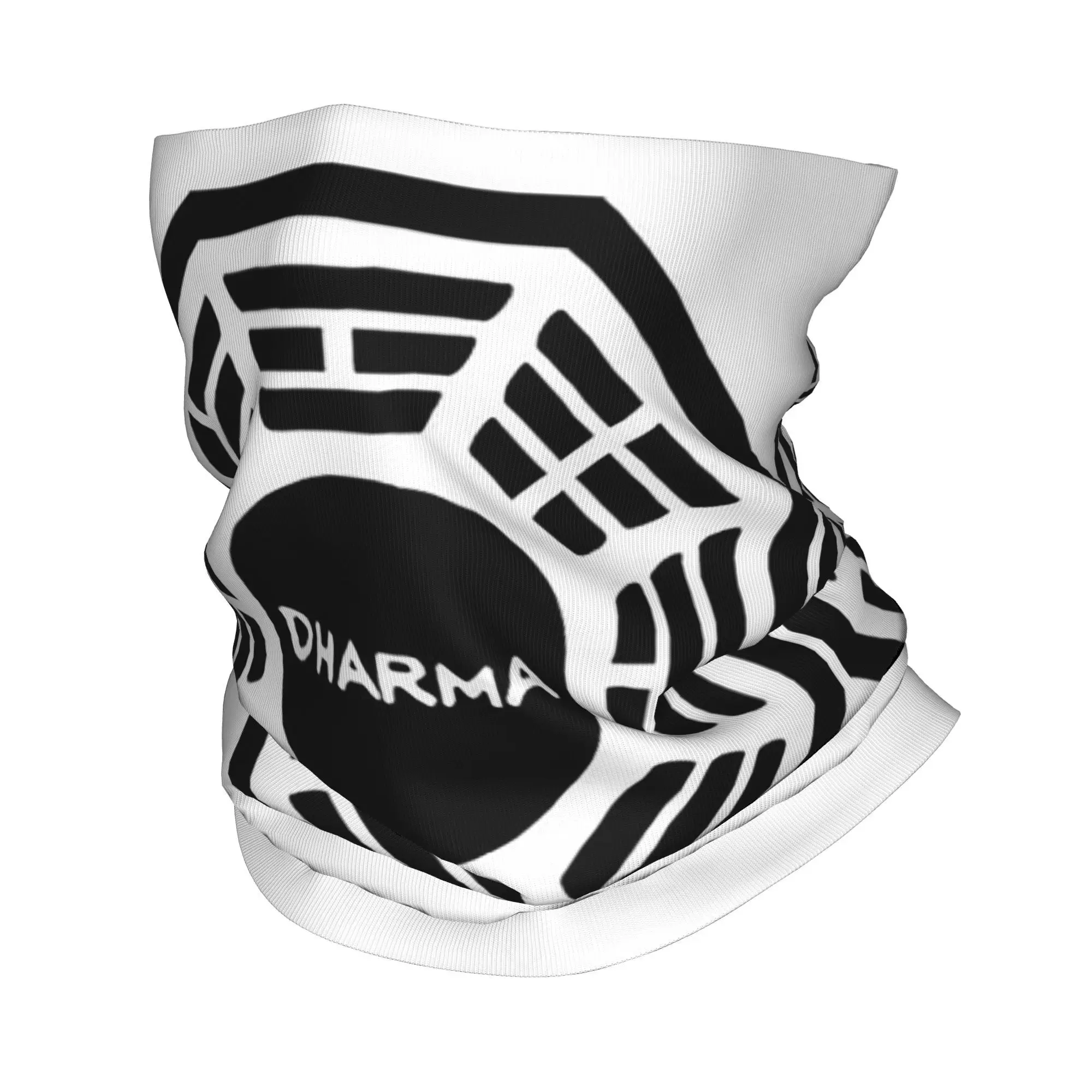 وشاح قناع مطبوع عليه مبادرة دارما باندانا للرقبة، وشاح متعدد الاستخدام لركوب الدراجات والمشي لمسافات طويلة وصيد الأسماك للجنسين والكبار قابل للغسل