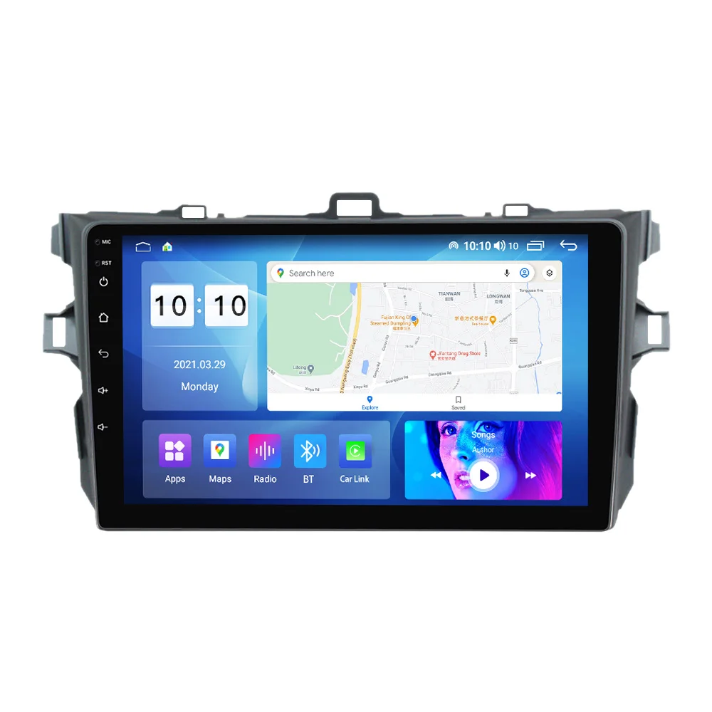 MS Android 12 screen Voice Control dvd car stereo for Toyota Corolla  DSP BT car gps navigation