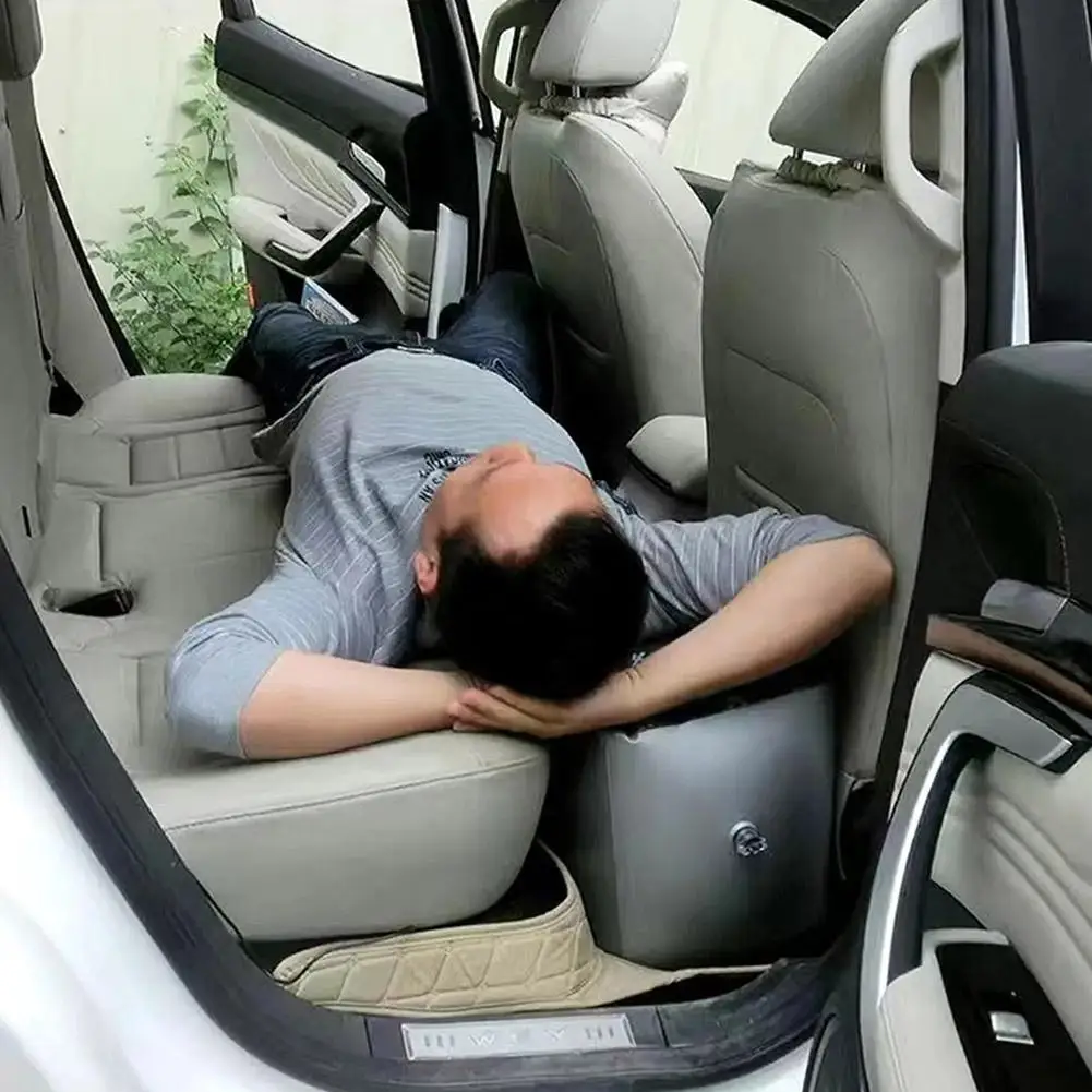 Car Travel Inflatable Mattress Air Bed For Travelling Car Air Mattress Leakproof Car Inflatable Cushion Rear Clearance Pad