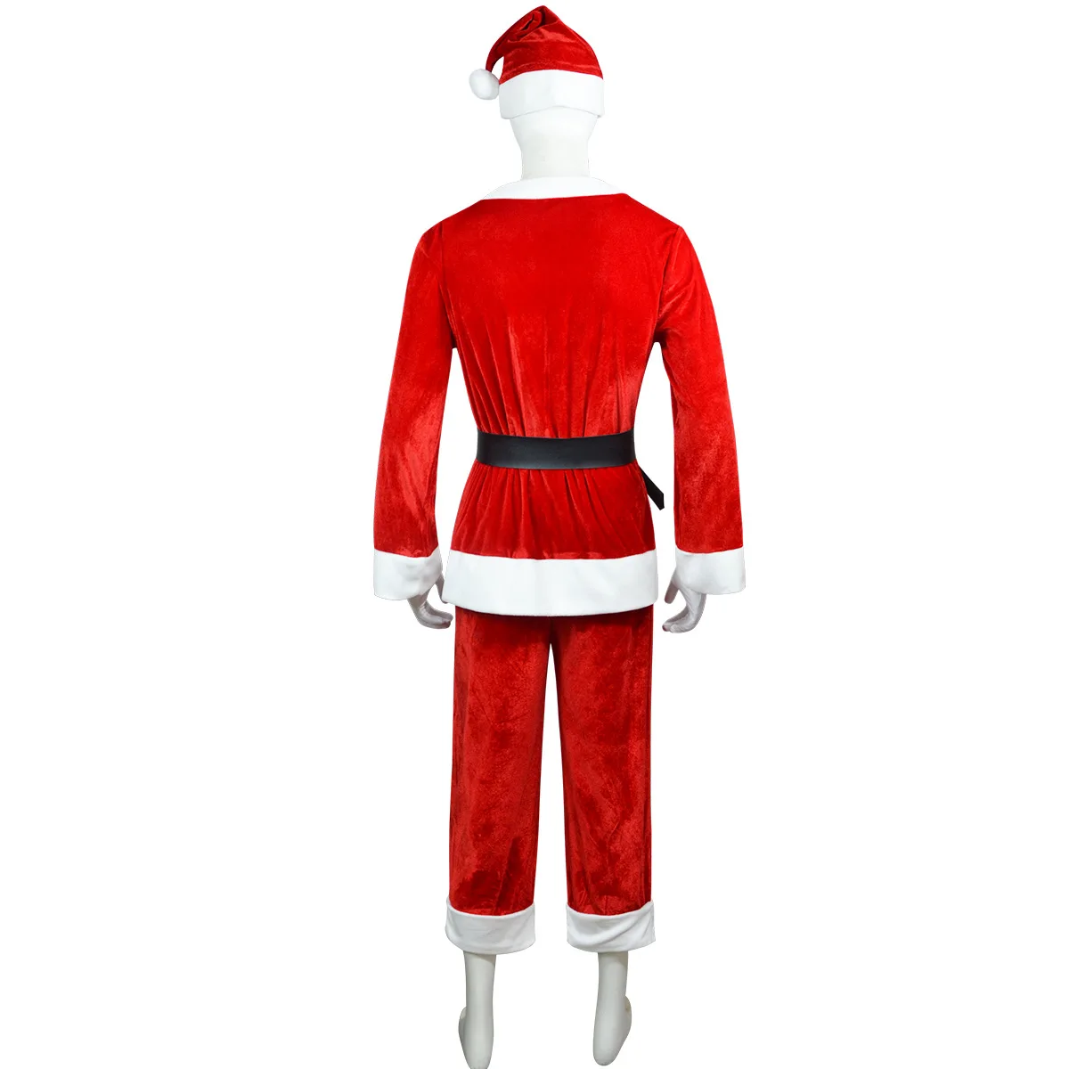 Cosplaydiy terrifiers palhaço cosplay vermelho papai noel uniforme halloween carnaval festa roupas roleplay trajes de natal