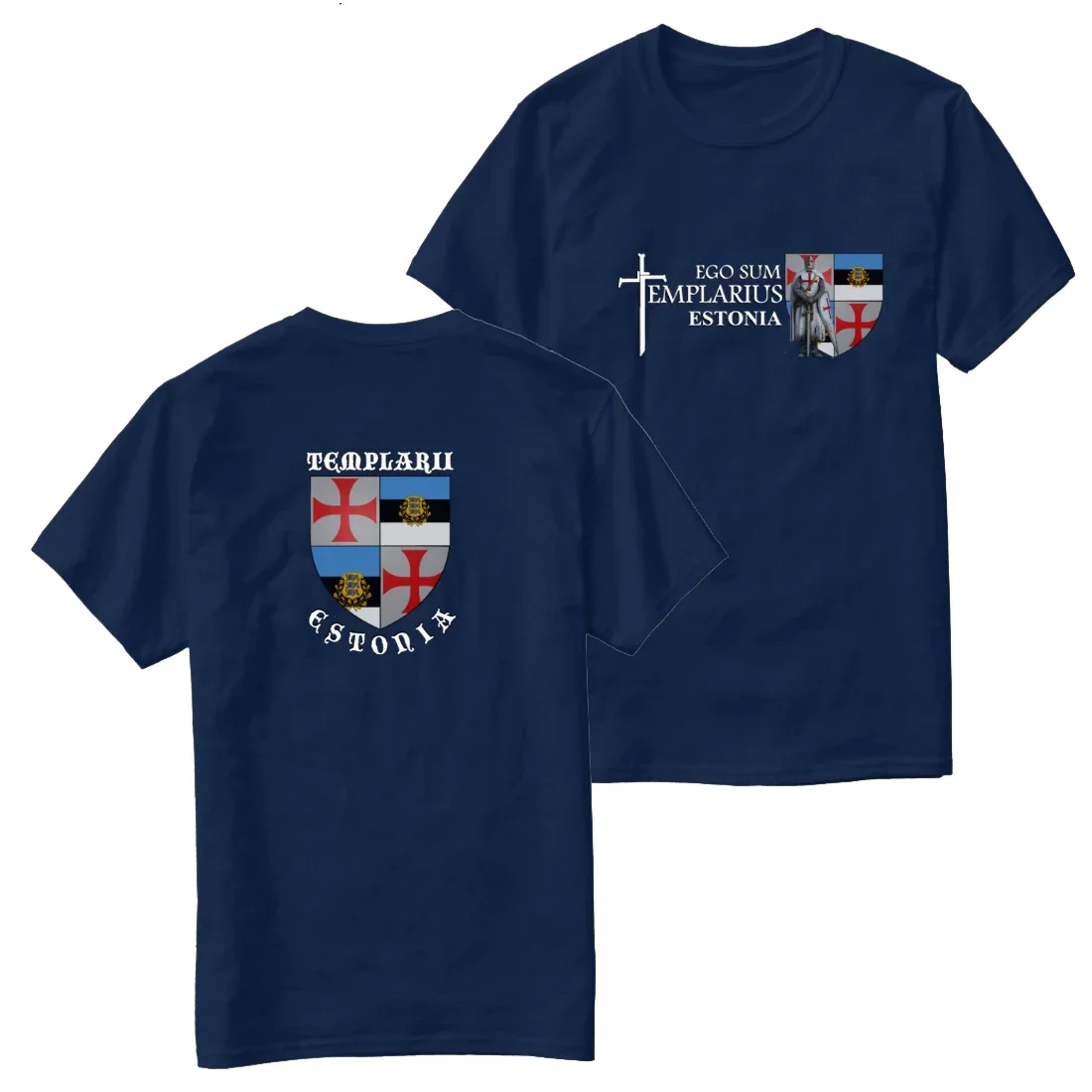 

Templarius Crusader Coat of Arms Estonia Knights Templar T-Shirt 100% Cotton O-Neck Short Sleeve Casual Mens T-shirt Size S-3XL