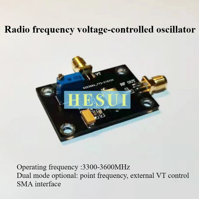 5G-band voltage controlled oscillator 3300-3600MHz RF VCO dot frequency sweep  signal source linear modulation