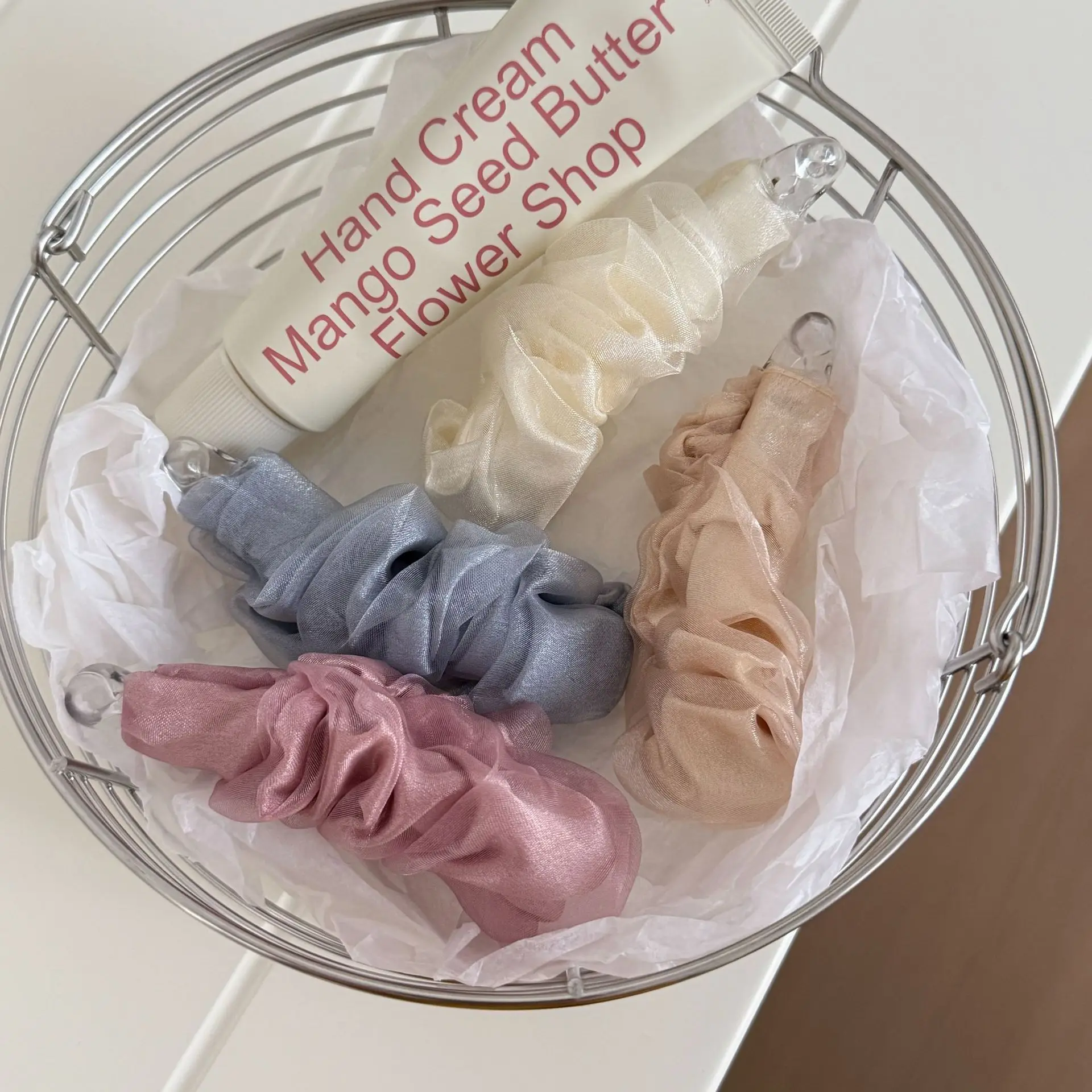 

Hair Claw Clip Oversized Fabric Lace Seersucker Bow Star Fluffy Soft for Back Bun Updo Cream Premium Durable Lightweight