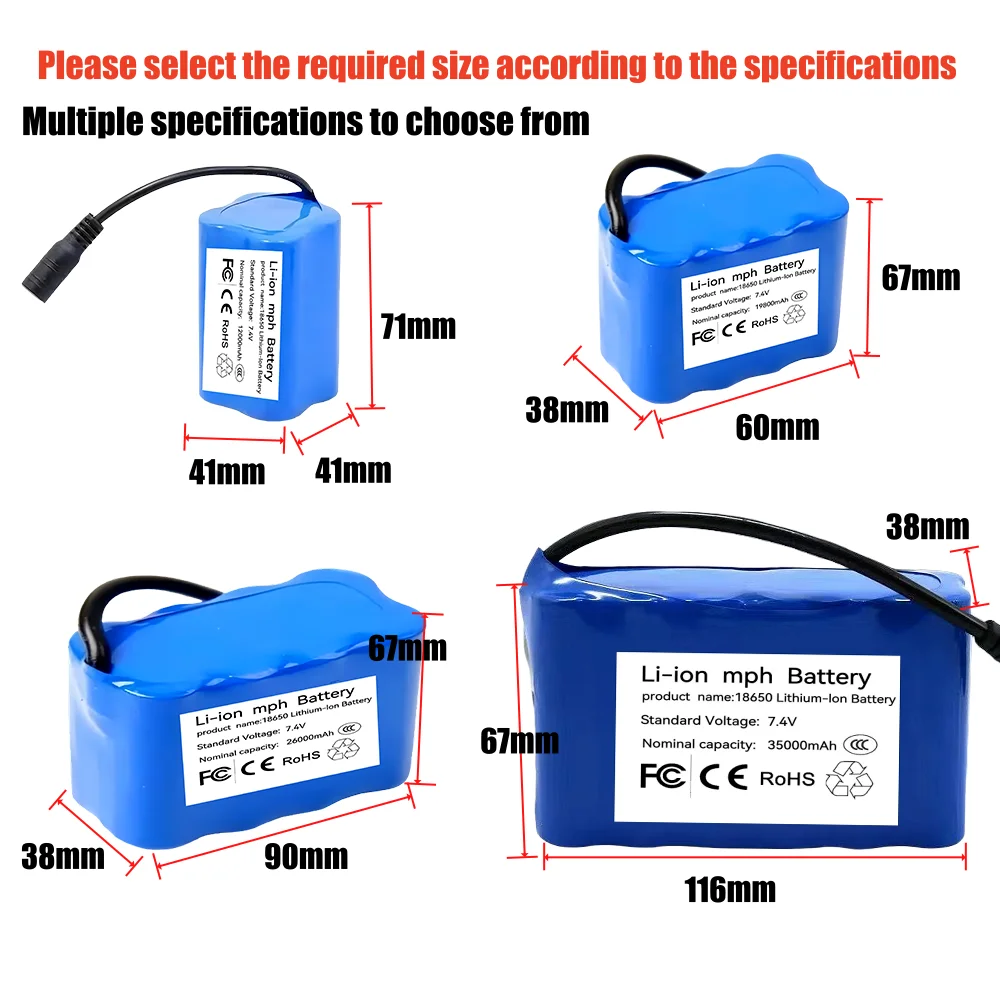 T1882011-5 T888 قارب علف الاسماك تستخدم على نطاق واسع المصابيح الأمامية الصوتية المتنقلة راوتر أضواء الشمسية مضخة الأكسجين 7.4 فولت بطارية ليثيوم