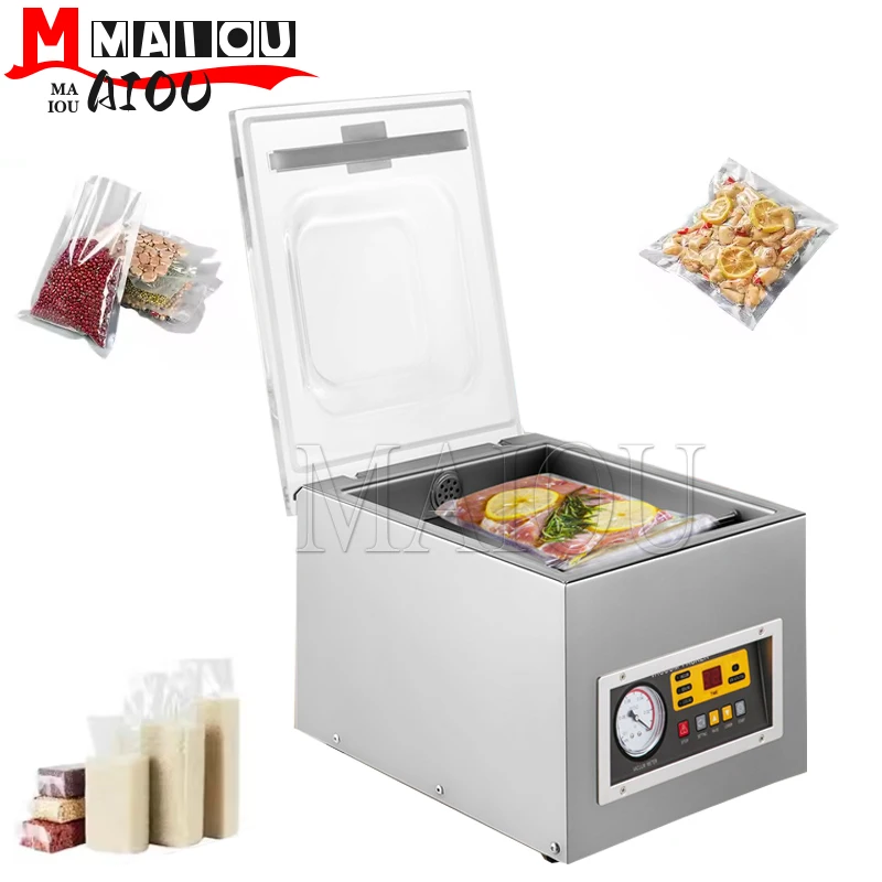 آلة تعبئة الفراغ الغذائي الغرفة التجارية فراغ السدادة المطبخ أكياس اللحوم التعبئة والتغليف آلة توفير الطعام الختم #2