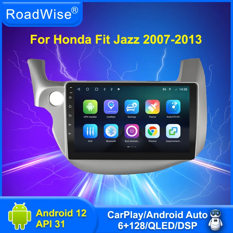 

Android 12 Car Radio Multimedia Carplay For HONDA FIT JAZZ 2007 2008 2009 2010 2012 2013 2014 4G Wifi Navi GPS DVD DSP Autoradio