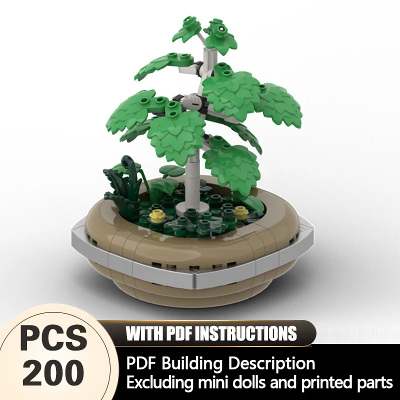 

Creators Plant Series Model MOC Building Bricks Bonsai Tree Modular Technology Gifts Holiday Assemble Children Toys Suit