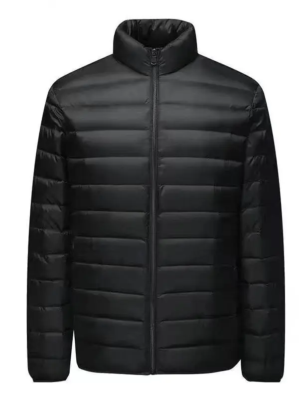 

Легкая пуховая хлопковая куртка для мужчин, осенне-зимнее модное элитное пальто, модный стеганый жилет без бренда, молодежный сле