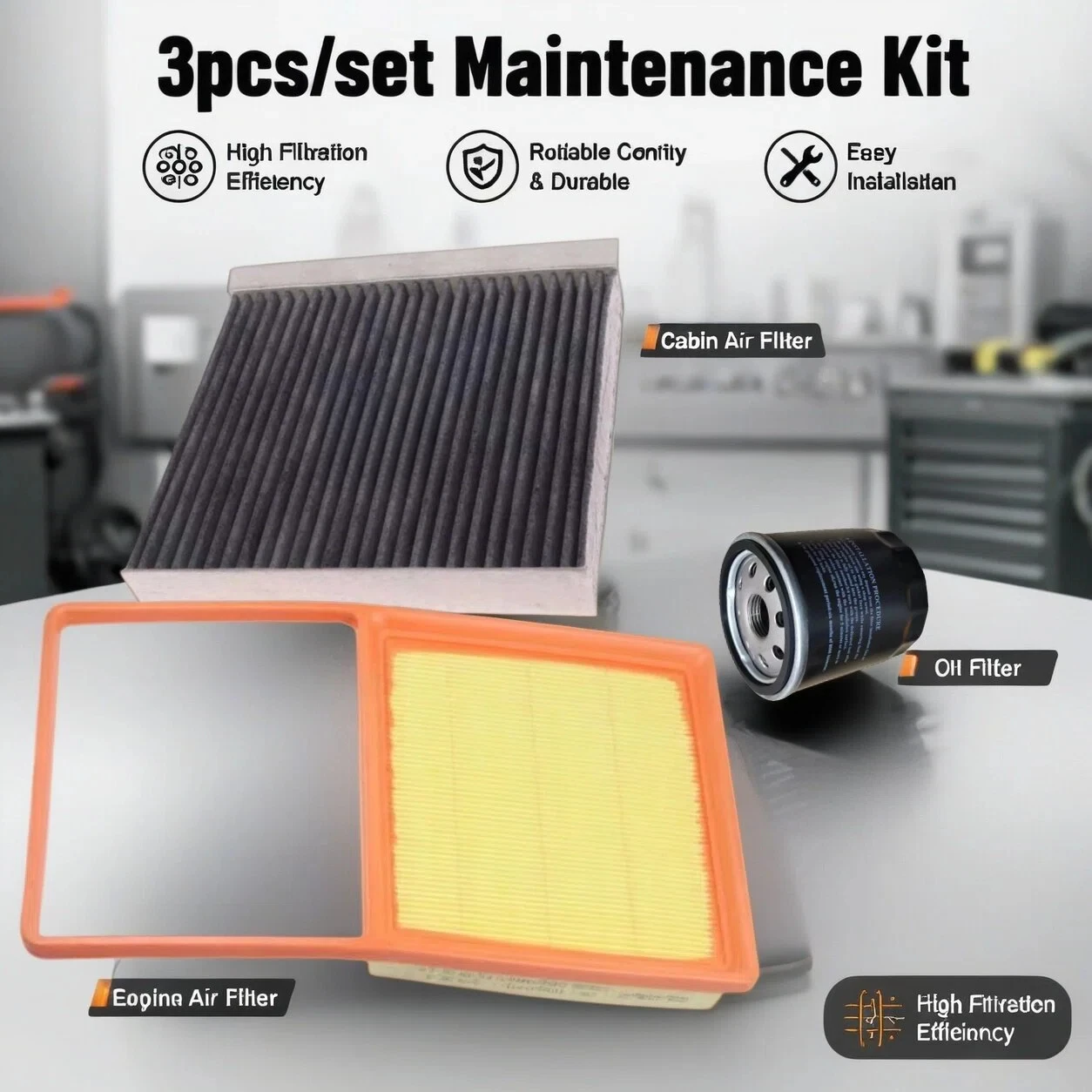 3pcs Filter Set For Changan Deepal G318 2024 2025 1.5T JL469ZQ1 Engine A/C Interior Cabin Air Oil Filter Kit Accessories New