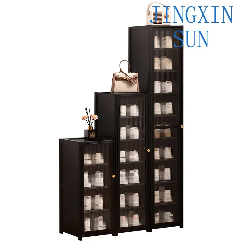 Shoe cabinet wooden dormitory covers an area of small, multi-layer dust-proof entry at the door
