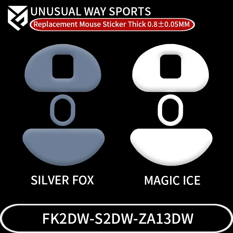 UWS Mouse Skates Feet FK2DW ZA13DW S2DW Cambered Surface PTFE Anti Collapse Magic Ice Pink Black Silver Fox