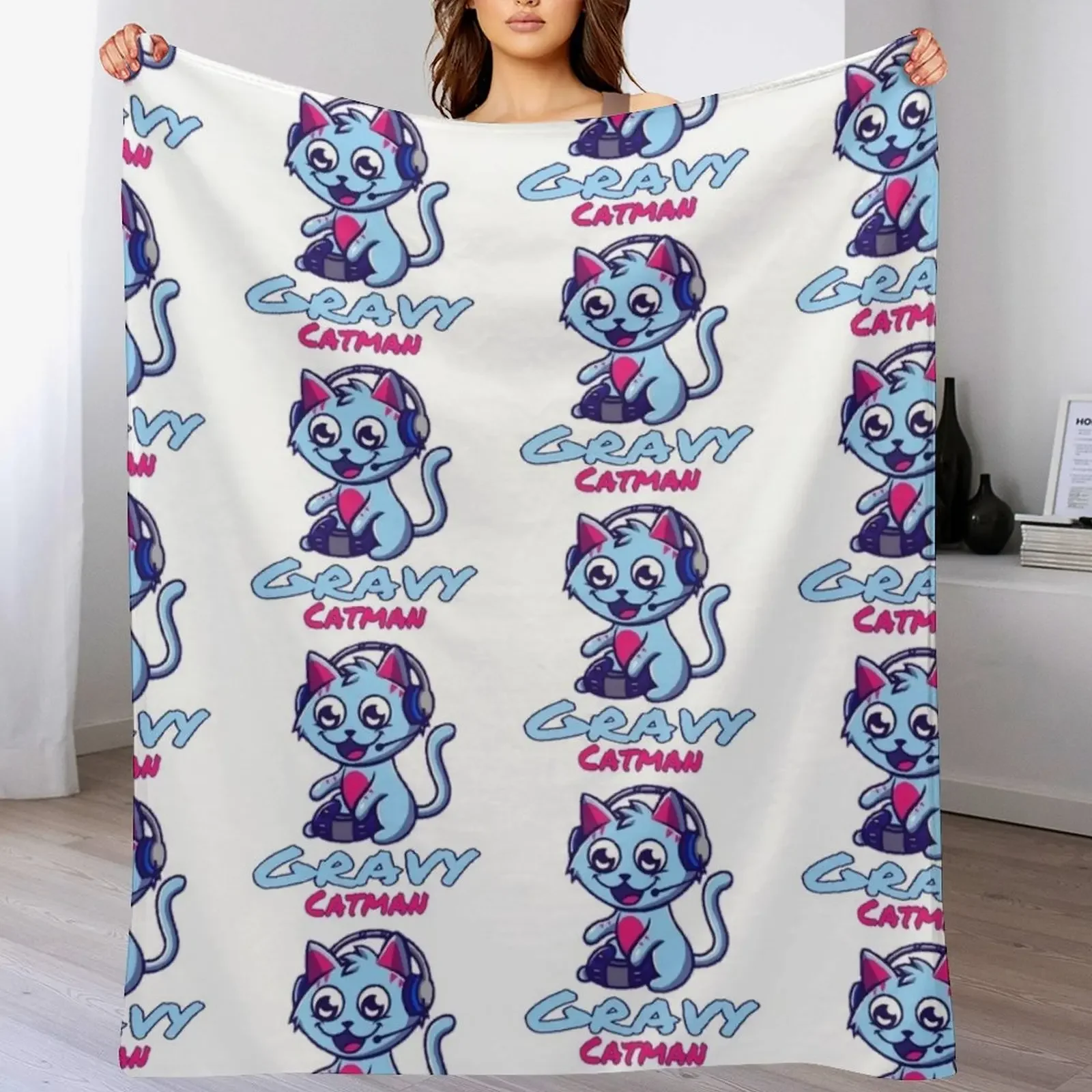 

Gravycatman gamer Throw Blanket Bed Blankets For Sofas blankets and throws Hair Blankets