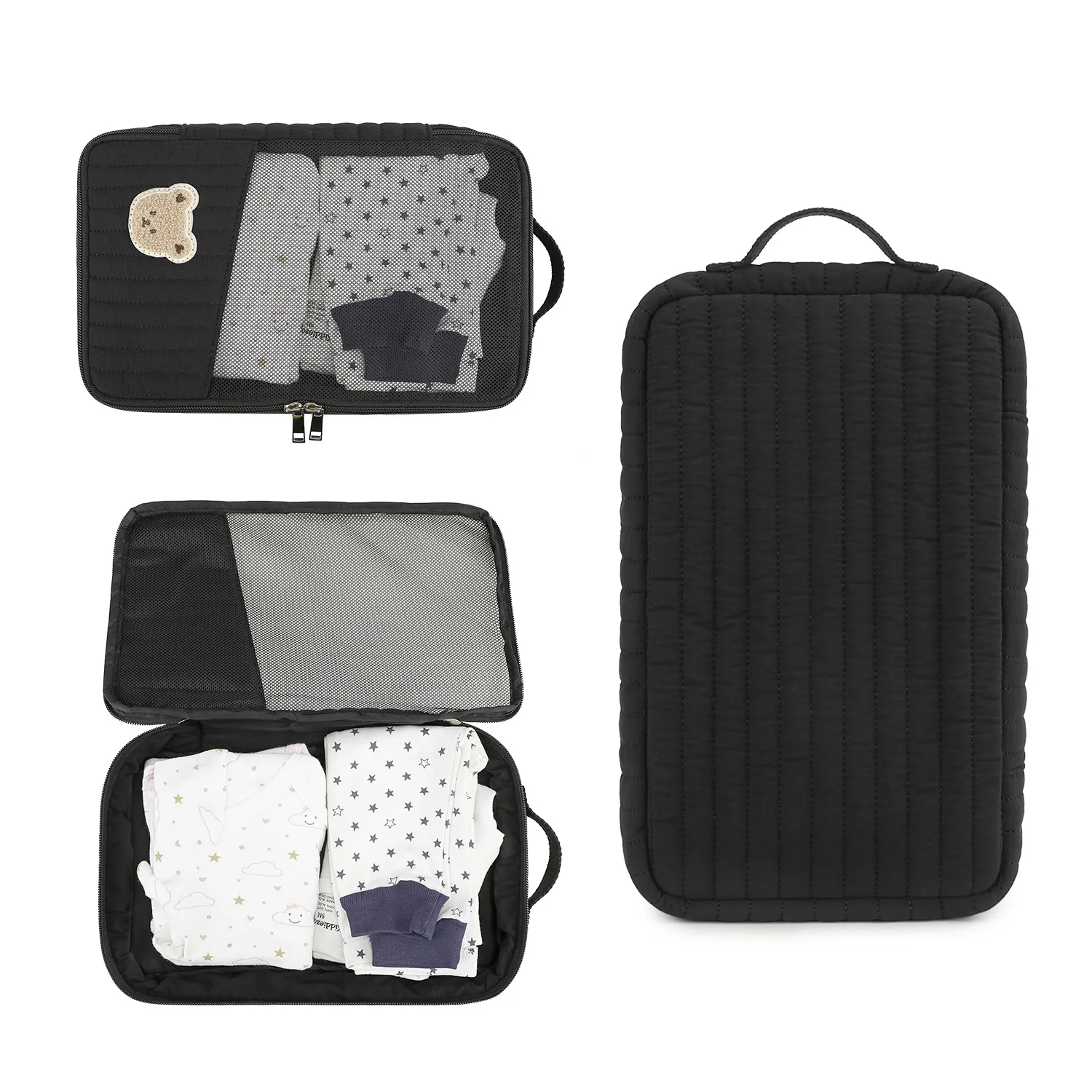 Reise-Wickeltasche, Wasserdichte Tragbare Wickeltasche für Babykleidung, Mutter-Toilettentasche, Geeignet für Reisen, Mama-Tasche – Detail 4