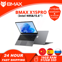 BMAX 15.6 X15 Pro 16GB RAM 512GB SSD Intel N95 CPU Windows 11 Notebook 1920*1080 Dual Wifi USB PC laptop DDR4