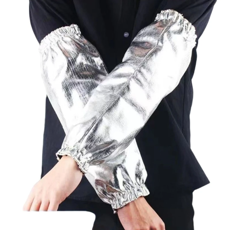 Aluminum Foil Protective Arm Sleeves Unisex for Profession Home Welding Cooking