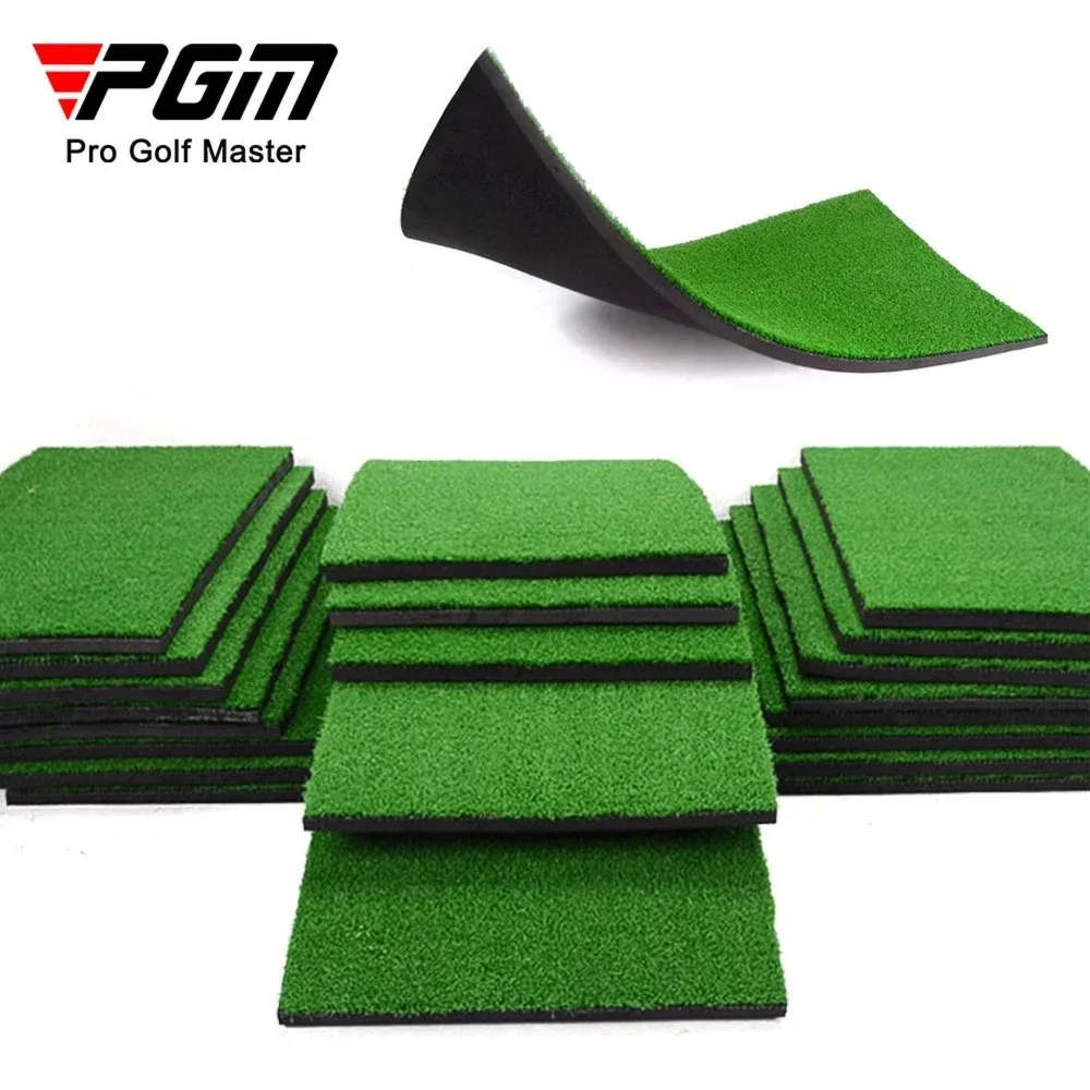 

PGM Golf Mat Portable with Rubber Tee Seat Realistic Turf Putter Mat Outdoor Sports Golf Training Turf Mat Indoor Office DJD003