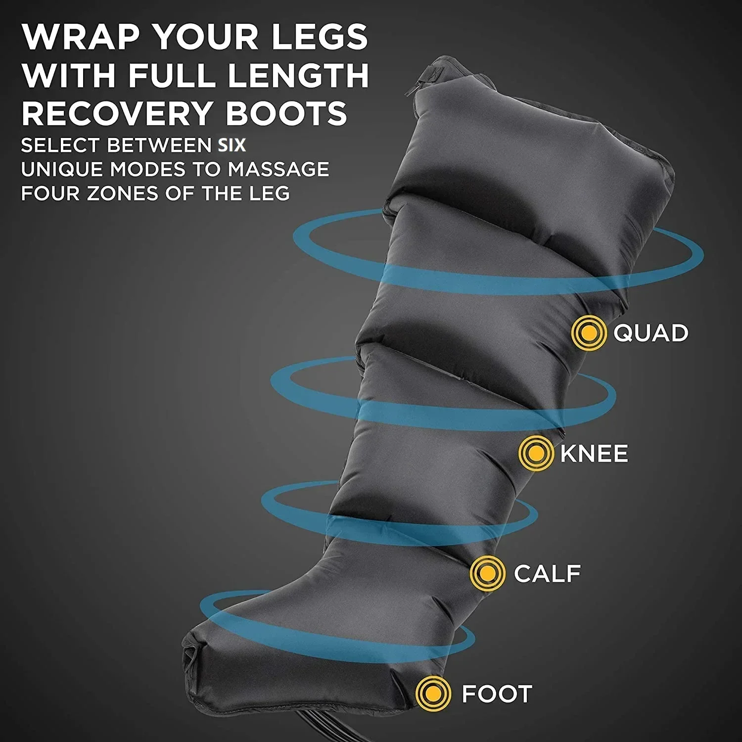 Pressotherapy Air Recovery Boots Full Leg Massager for Circulation Air Compression