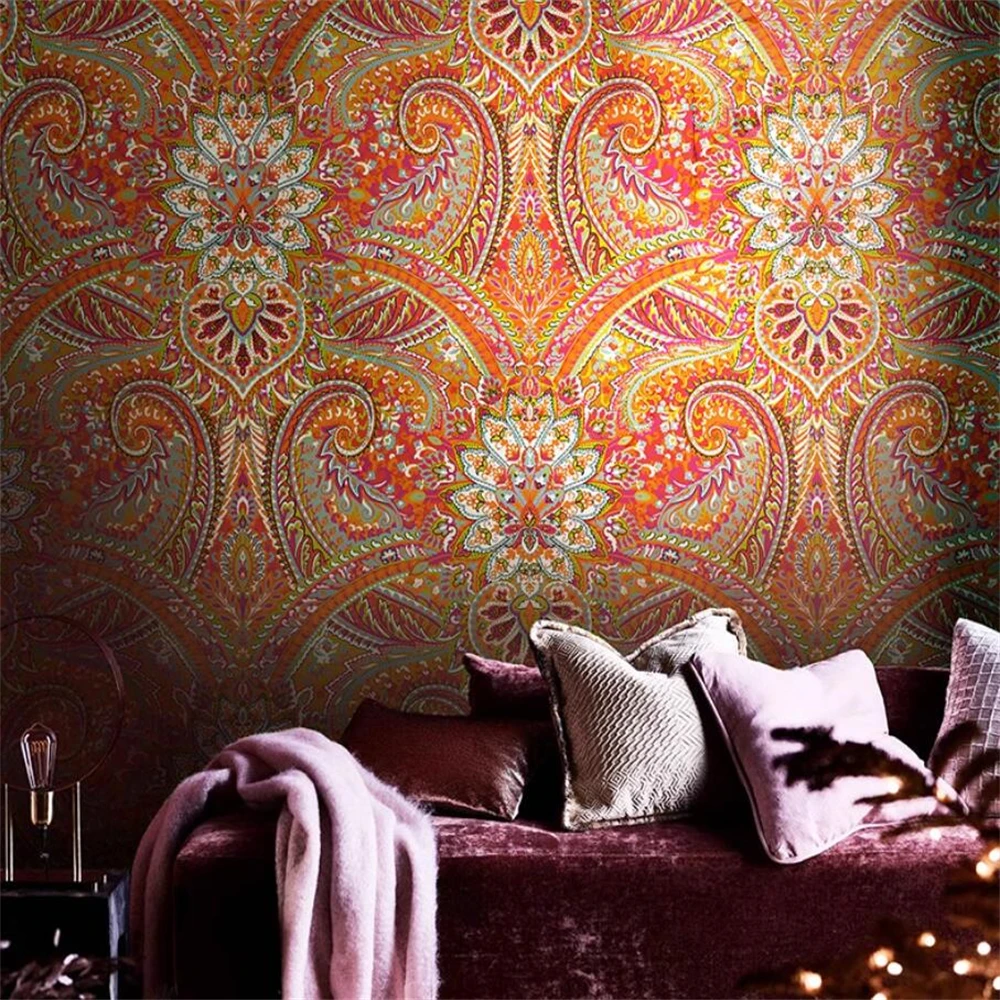 papel de parede 3d Bohemia wallpaper for walls home decor Decoration British minimalist plaid pure paper 3D wall paper stickers