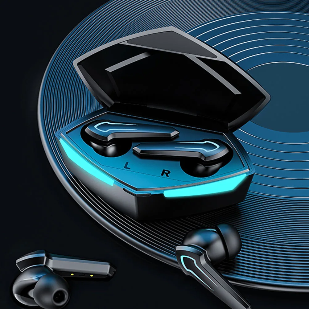 

1 set Wireless Headphones Earphone Listening Earplugs Noise Reduction Black Portable Sports Stereo Headsets