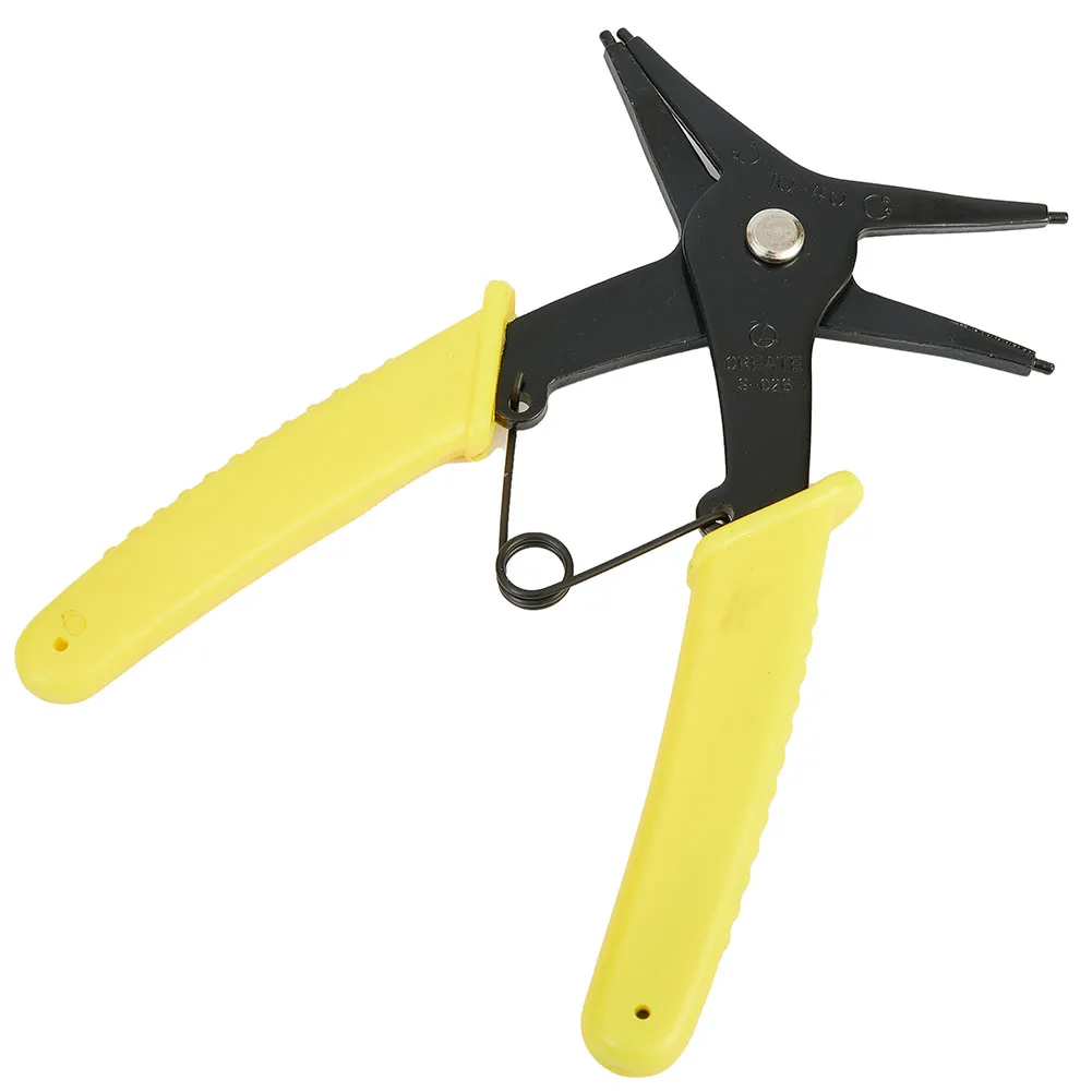 

Multi-functional Circlip Plier Tool Steel Removal Replacement Applicable Snap Ring 10-40mm Useful Easy To Operate