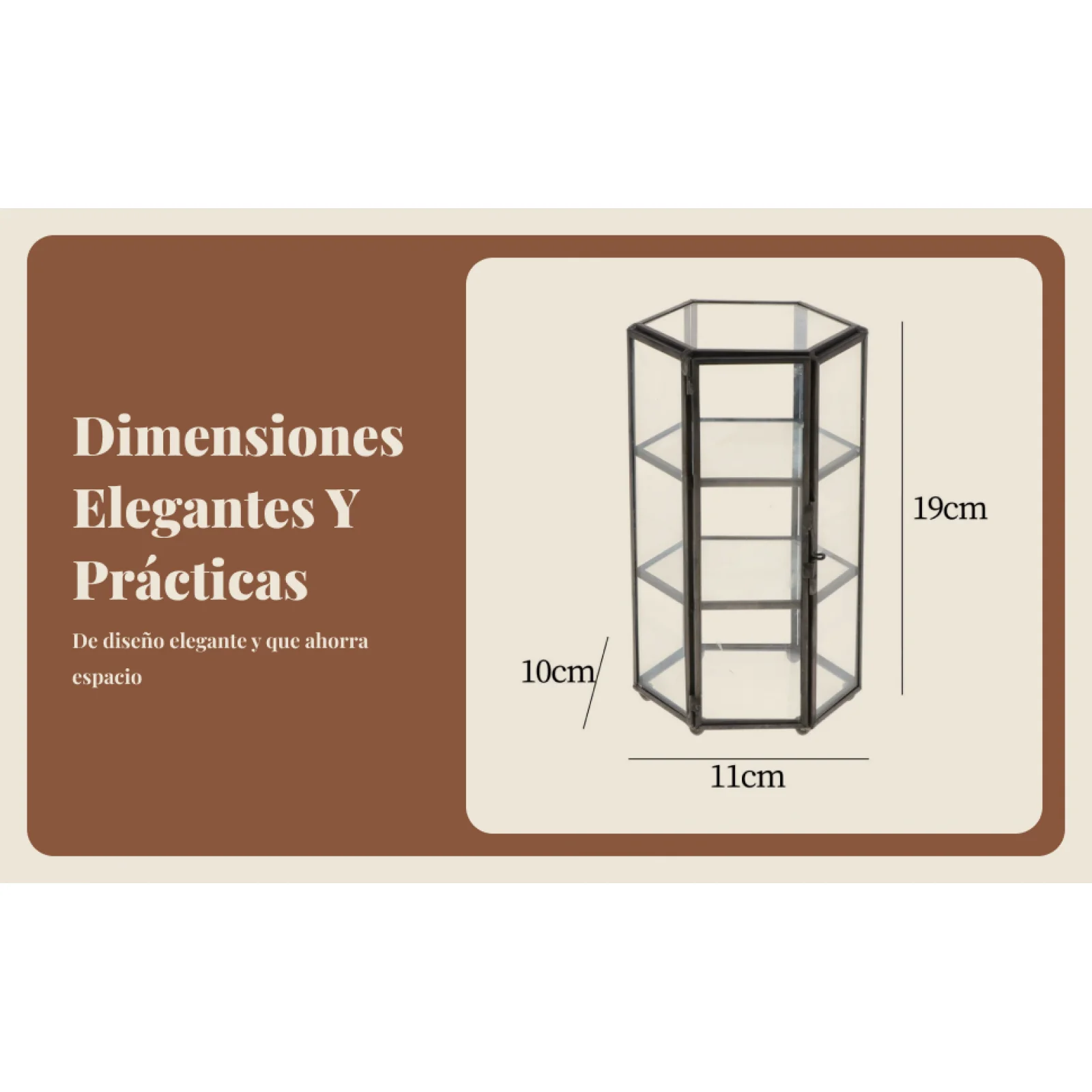 Candle Holder Decor - Trójwymiarowy, geometryczny świecznik szklany, ozdobny element